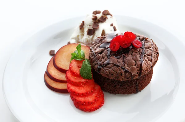 Hot chocolate pudding — Stock Photo, Image