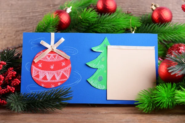 Ręcznie robione kartki świąteczne — Zdjęcie stockowe