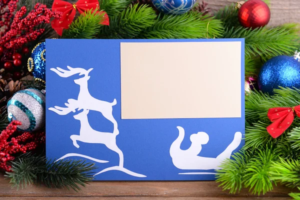 Handgemachte Weihnachtskarte — Stockfoto