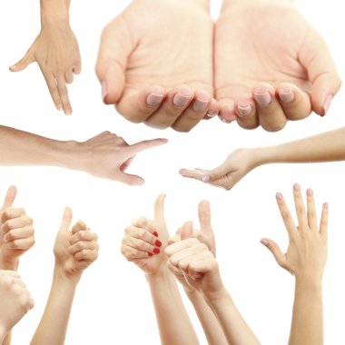 El kolaj, hareketleri ayarla