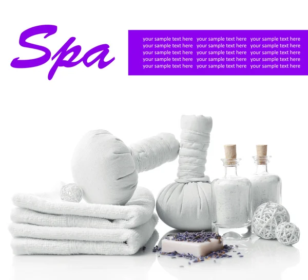 Apparecchiatura Spa sulla tavola — Foto Stock