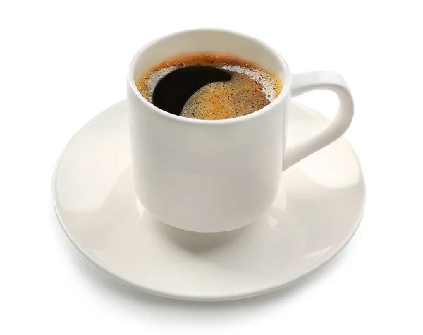 Tasse Kaffee isoliert auf weiß — Stockfoto