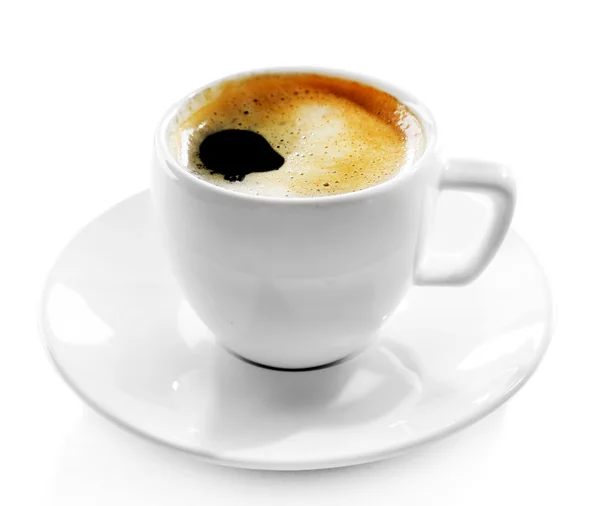 Kopje koffie geïsoleerd op wit — Stockfoto