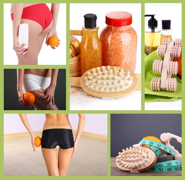 Body care collage. Healthy lifestyle concept — Stock Photo, Image