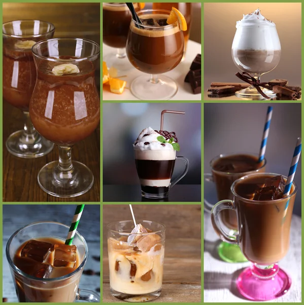 Coffee cocktails collage