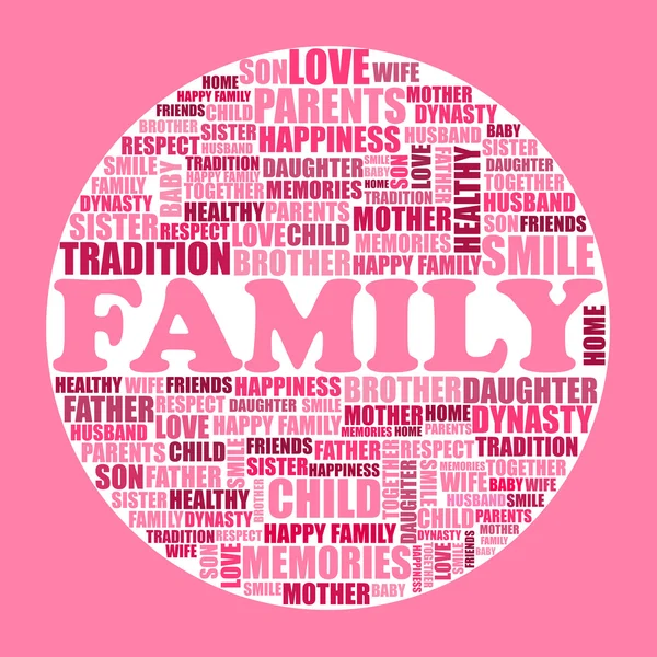 Family word cloud — Stock Photo, Image