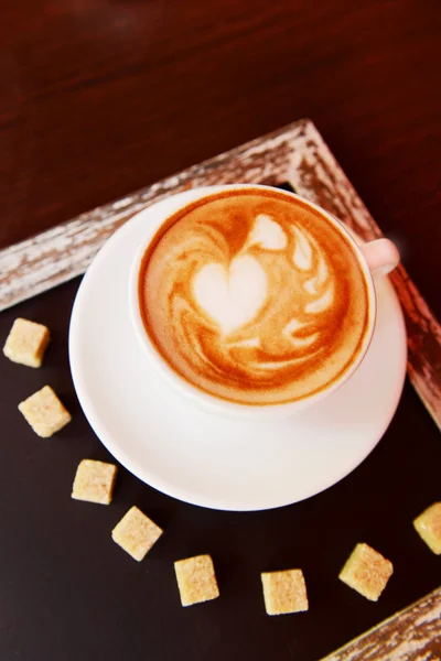 Kafede kahve — Stok fotoğraf