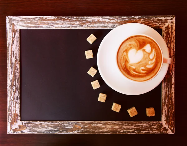 Cup of coffee in cafe — Stock Photo, Image