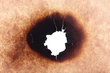 Arka plan olarak yanmış kağıt