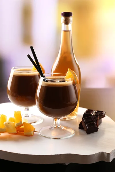 Espresso cocktail geserveerd op tafel — Stockfoto