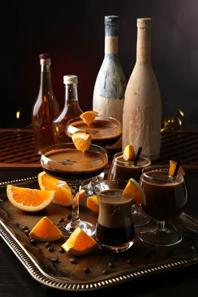 Espresso cocktail serveras på bord — Stockfoto