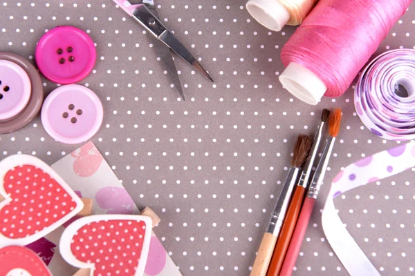 Scrapbooking craft materials — Stock Photo, Image