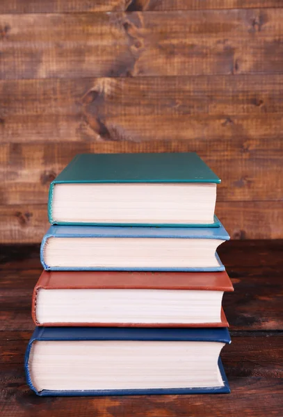 Books on wooden table — Stock Photo, Image