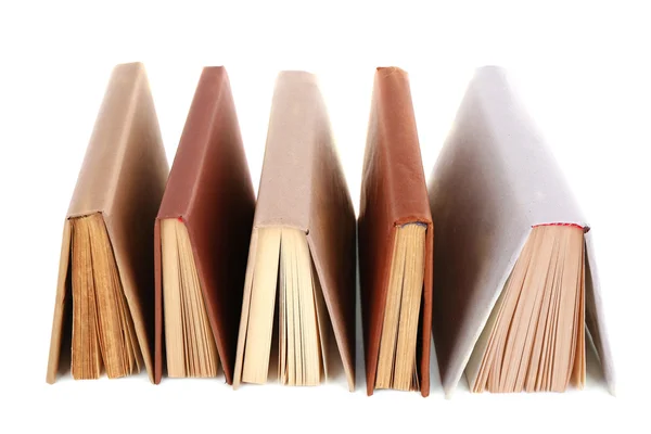 Bücher in einem Chaos isoliert auf weiß — Stockfoto