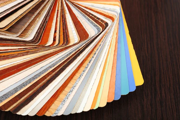 Color palette for furniture on table close-up — Stock Photo, Image