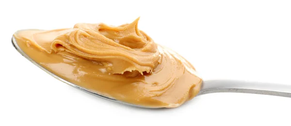 Cremige Erdnussbutter — Stockfoto