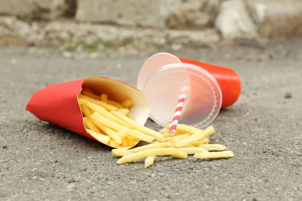 Fast food litter — Stock Photo, Image