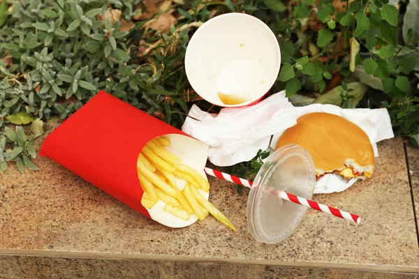 Basura de comida rápida — Foto de Stock