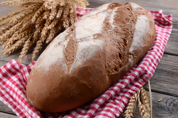 Fresh bread on table — Stock Photo, Image