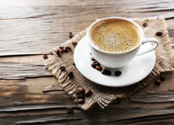 Cup of coffee on table — Stock Photo, Image