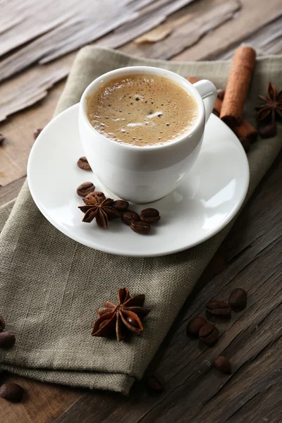 Cup of coffee on table — Stock Photo, Image