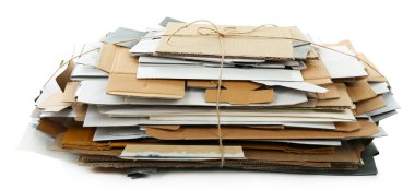 Bir yığın kağıt.