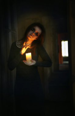 Kadın ile korku sahnesi