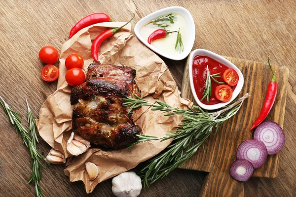 Delicious grilled meat — Stock Photo, Image