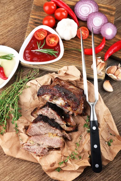 Delicious grilled meat — Stock Photo, Image