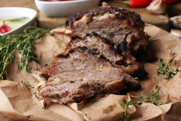 Vynikající grilované maso — Stock fotografie