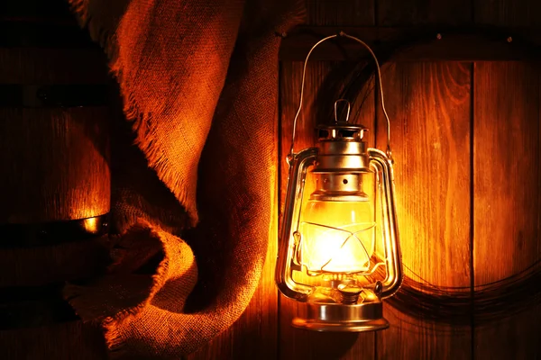 Lanterna appesa al gancio — Foto Stock