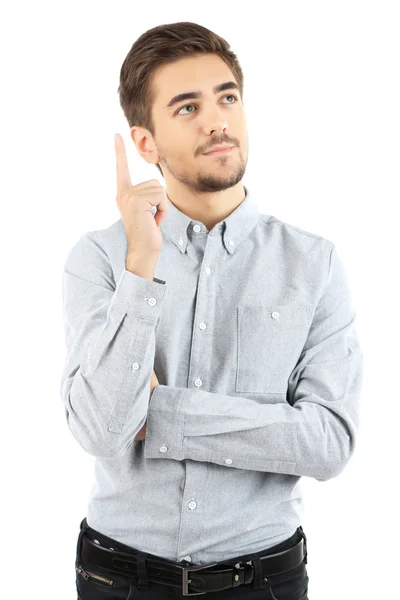 Schöner junger Mann — Stockfoto