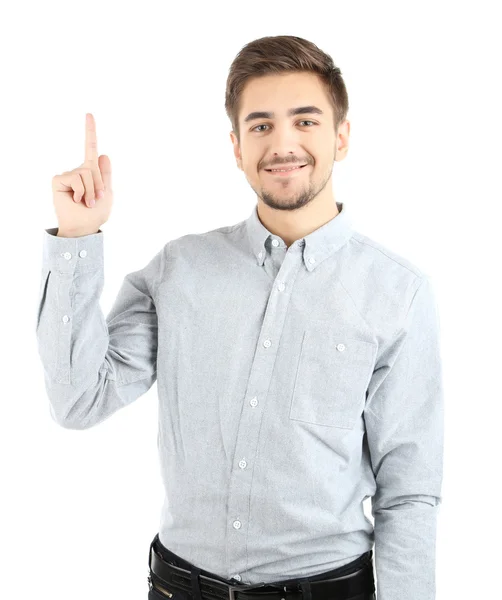 Schöner junger Mann — Stockfoto