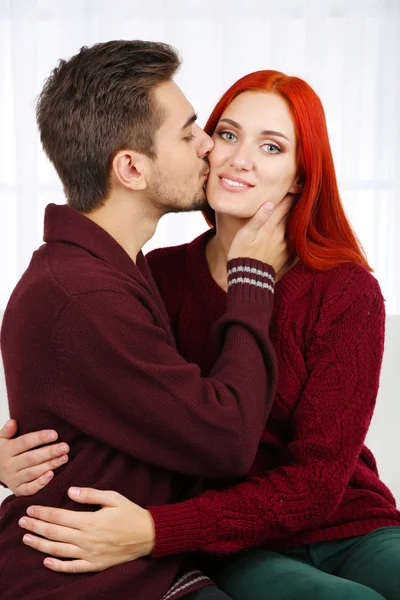 Embrace of loving couple — Stock Photo, Image