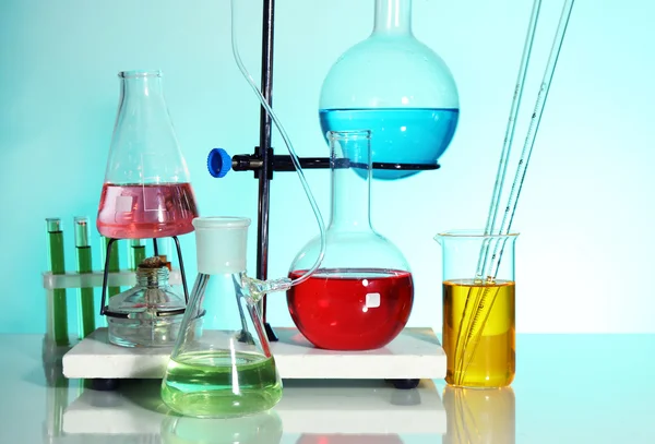 Different Laboratory glassware — Stock Photo, Image