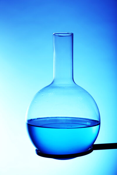 Fixed flask on support