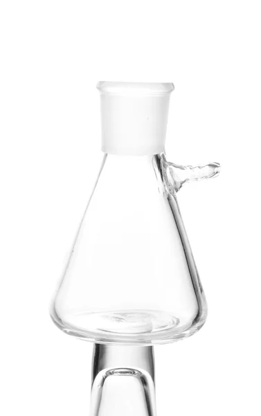 Laboratory glassware isolated on white — Stock Photo, Image