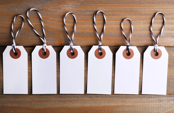 Tallies on wooden background — Stock Photo, Image