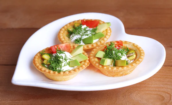 채소와 야채 tartlets — 스톡 사진