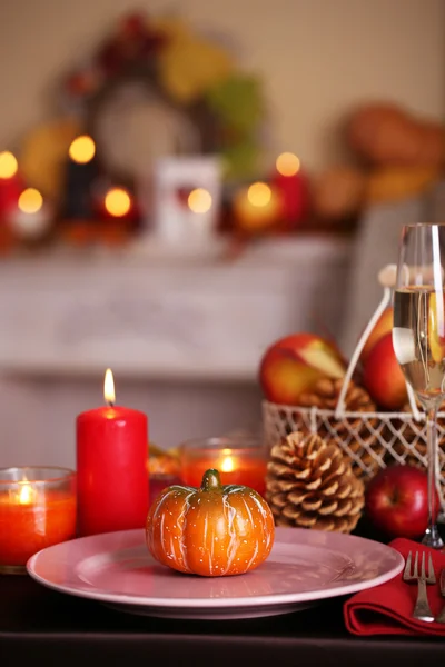 Festive autumn serving — Stock Photo, Image
