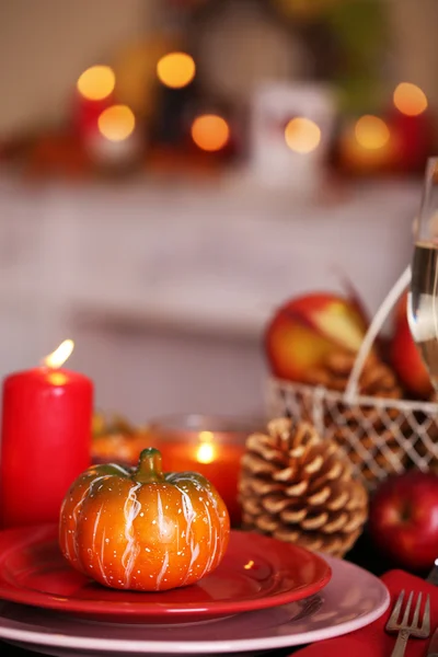 Festive autumn serving — Stock Photo, Image