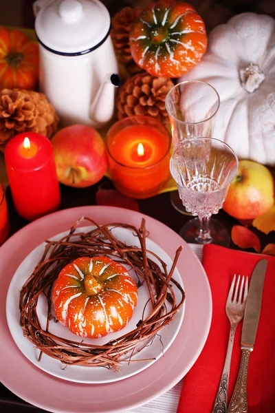 Świąteczny porcja jesień — Zdjęcie stockowe