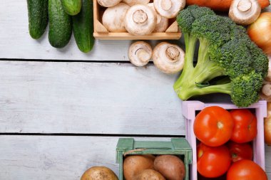 Farklı sebze kutuları