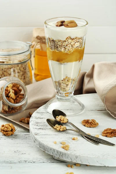 Lekker dessert met Haver vlokken — Stockfoto