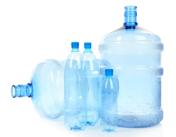 Různé lahve s vodou — Stock fotografie