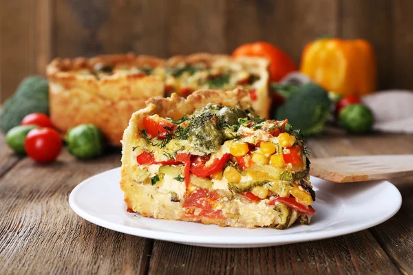 Torta di verdure con broccoli — Foto Stock