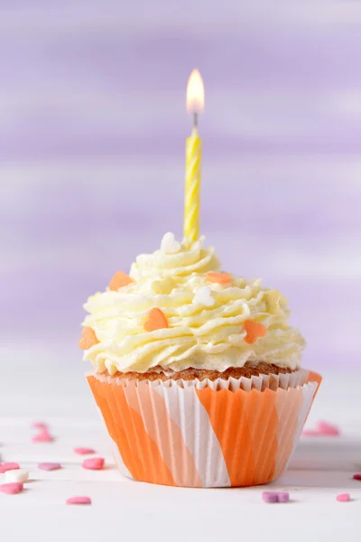 Νόστιμα γενέθλια cupcake — Φωτογραφία Αρχείου