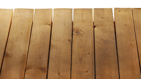 Houten plank geïsoleerd wit — Stockfoto