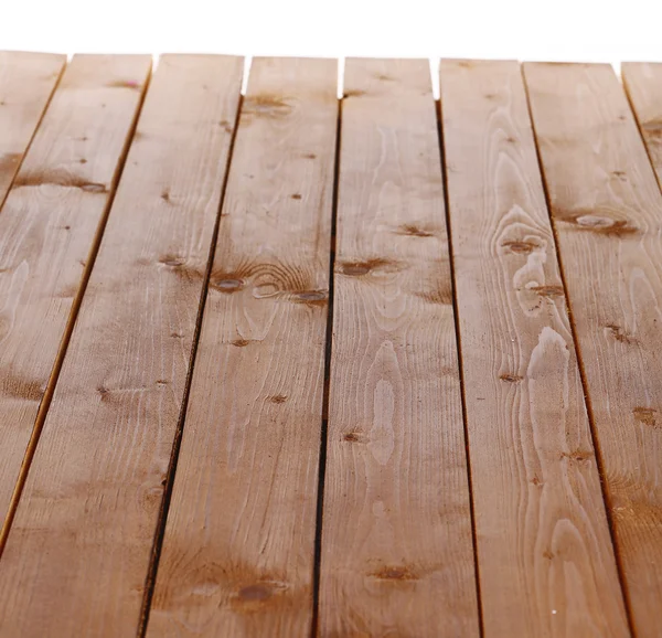 Houten plank geïsoleerd wit — Stockfoto