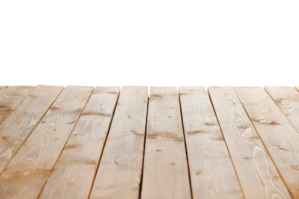 Houten plank geïsoleerd wit — Stockfoto